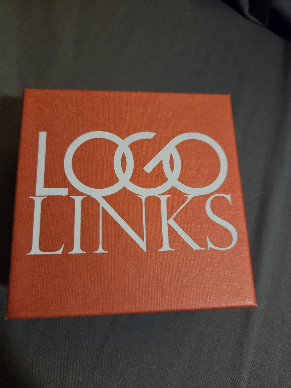 Logo Links Simulated Gemstone Statement Necklace - Picture 3 of 4